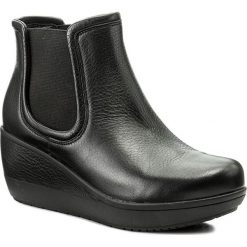 Botki CLARKS - Wynnmere Mara 261284104 Black. Czarne botki damskie na obcasie Clarks, z materiału. W wyprzedaży za 339,00 zł.