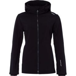 CMP WOMAN JACKET ZIP HOOD Kurtka Softshell black. Czarne kurtki damskie CMP, z elastanu. W wyprzedaży za 350,10 zł.