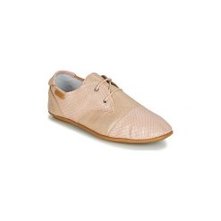 Derby Pataugas SWING/MIX. Różowe półbuty damskie Pataugas, bez wzorów, bez obcasa, bez zapięcia. Za 239,50 zł.