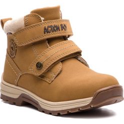 Trapery ACTION BOY - CP07-15309-09 Camel. Pomarańczowe śniegowce chłopięce Action Boy, bez zapięcia. Za 99,99 zł.