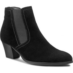 Botki GABOR - 31.684.17 Czarny. Czarne buty zimowe damskie marki Gabor, z materiału, na obcasie. W wyprzedaży za 299,00 zł.