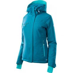 Kurtki damskie softshell: ELBRUS Kurtka damska Lille Wo's Navy Melange / Flowers Print / Viridian Green r. M
