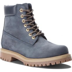 Trapery GUESS - FMEDW4 LEA10 Navy. Niebieskie buty zimowe męskie Guess, ze skóry ekologicznej. W wyprzedaży za 399,00 zł.