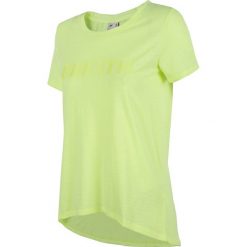 T-shirt damski TSD016 - limonka. Zielone t-shirty damskie 4f, bez wzorów, bez kołnierzyka. Za 49,99 zł.