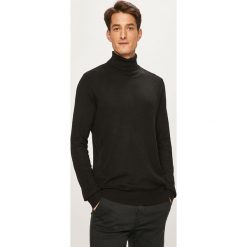 Jack & Jones - Sweter. Niebieskie swetry męskie Jack & Jones, xl, bez wzorów, z bawełny, z golfem, bez kaptura. W wyprzedaży za 149,90 zł.