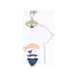 S.Oliver T-Shirt Chłopięcy 80, Biały. Białe t-shirty chłopięce z krótkim rękawem marki S.Oliver, z bawełny. Za 40,00 zł.