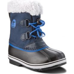Śniegowce SOREL - Childrens Yoot Pac Nylon NC1879 Collegiate Navy/Super Blue 465. Niebieskie śniegowce chłopięce Sorel, bez zapięcia. W wyprzedaży za 229,00 zł.