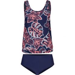 Tankini (2 części) bonprix niebiesko-różowy. Niebieskie stroje kąpielowe damskie bonprix, bez wzorów. Za 119,99 zł.