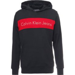 Kardigany męskie: Calvin Klein Jeans HAYO REGULAR HOOODIE POPOVER Bluza z kapturem black