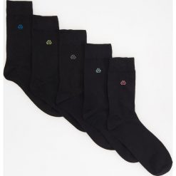 Kapcie męskie: 5 pack czarnych skarpet – Czarny