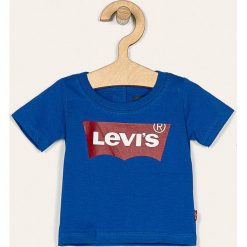 Levi's - T-shirt dziecięcy 62-98 cm. Szare t-shirty chłopięce Levi's®, z nadrukiem, z bawełny, bez rękawów. W wyprzedaży za 49,90 zł.