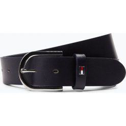Tommy Hilfiger - Damski pasek skórzany – New Danny, niebieski. Niebieskie paski damskie TOMMY HILFIGER, w paski. Za 199,95 zł.