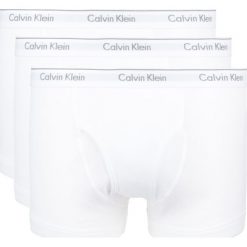Calvin Klein 3-pack Bokserki Biały. Białe bokserki męskie Calvin Klein, bez wzorów, z bawełny. Za 180,95 zł.