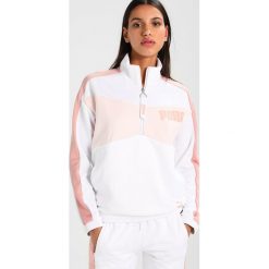 Bluzy damskie: Puma ARCHIVE HALFZIP CREW Bluza peach beige