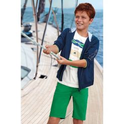 Mayoral - Szorty dziecięce 128-172 cm. Żółte spodenki chłopięce Mayoral, bez wzorów, z elastanu. W wyprzedaży za 79,90 zł.