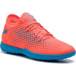 Buty PUMA - Future 19.4 TT 105548 01 Red Blast/Bleu Azur. Pomarańczowe buty sportowe męskie Puma, ze skóry ekologicznej, bez zapięcia, do piłki nożnej. W wyprzedaży za 159,99 zł.