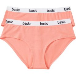 Figi: Figi „panty” (2 pary), bawełna organiczna bonprix 2x jasnoróżowy łososiowy