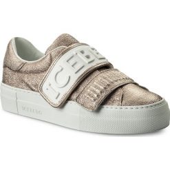 Sneakersy ICEBERG - Gioia 18EID1205D Galaxy Bianco. Żółte półbuty damskie Iceberg, na co dzień, bez wzorów, ze skóry, bez obcasa, na płaskiej podeszwie, bez zapięcia. W wyprzedaży za 619,00 zł.