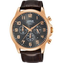 Zegarek Lorus Męski RT338GX9 Chronograf WR 100M brązowy. Pomarańczowe zegarki męskie marki Lorus. Za 404,00 zł.