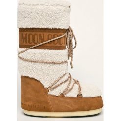 Moon Boot - Śniegowce Wool. Szare śniegowce damskie Moon Boot, ze skóry, bez zapięcia. Za 1749,00 zł.