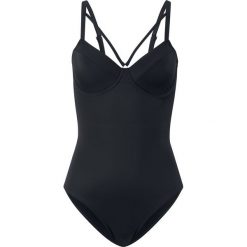 Kostium kąpielowy na fiszbinach bonprix czarny. Stroje kąpielowe damskie bonprix. Za 74,99 zł.