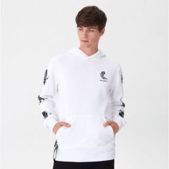 Bluza z kapturem - Biały. Białe bluzy męskie House, s, bez wzorów, z kapturem, bez rękawów, z kapturem. Za 129,99 zł.