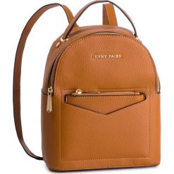 Plecak JENNY FAIRY - RH1804 Camel. Pomarańczowe plecaki damskie Jenny Fairy, bez wzorów, ze skóry ekologicznej, klasyczne. Za 119,99 zł.
