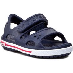Sandały CROCS - Crocband II Sandal 14854 Navy/White. Niebieskie sandały chłopięce Crocs, z tworzywa sztucznego, bez zapięcia. Za 129,00 zł.