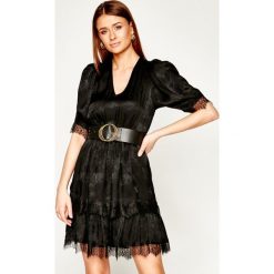 Sukienka codzienna The Kooples Coffy Jacquard FROB20049K. Czarne sukienki damskie The Kooples, na co dzień, bez wzorów, z wiskozy, bez kołnierzyka, bez rękawów, proste. Za 1129,00 zł.