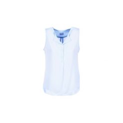 Bluzki Vila VILUCY. Niebieskie bluzki damskie marki Vila, xl, bez wzorów, bez kołnierzyka, bez rękawów. Za 129,00 zł.