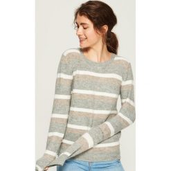 Sweter w paski - Wielobarwn. Szare swetry klasyczne damskie marki Sinsay, l. Za 49,99 zł.