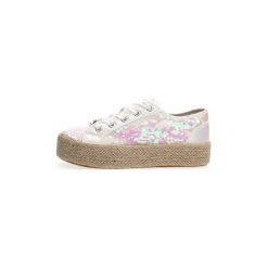 Espadryle Café Noir DG921. Białe espadryle damskie Café Noir, bez wzorów, bez obcasa. Za 147,22 zł.