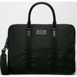 Polo Ralph Lauren - Torba. Czarne torby męskie skórzane Polo Ralph Lauren, w paski, z poliesteru. Za 1249,00 zł.