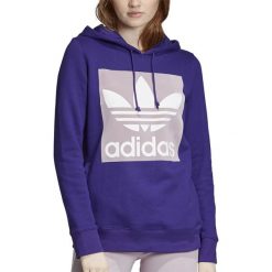 ADIDAS TREFOIL HOODIE > EH5554. Bluzy damskie Adidas, bez wzorów, z bawełny, bez rękawów, długie, z kapturem. W wyprzedaży za 189,99 zł.