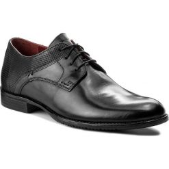Półbuty LASOCKI FOR MEN - MB01-MARS-05 Czarny. Czarne buty wizytowe męskie Lasocki For Men, ze skóry, bez zapięcia. Za 189,99 zł.