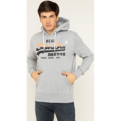 Bluza Superdry Stripe Hood M2000133A. Szare bluzy męskie Superdry, m, bez wzorów, z bawełny, bez kołnierzyka, bez rękawów, bez kaptura. W wyprzedaży za 269,00 zł.