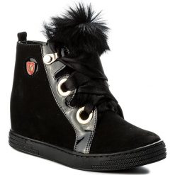 Sneakersy ROBERTO - 594 Czarny. Czarne półbuty damskie Roberto, ze skóry. W wyprzedaży za 249,00 zł.