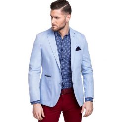 Marynarka MAN00008 ZACARIA. Białe marynarki męskie Giacomo Conti, z materiału. Za 599,00 zł.