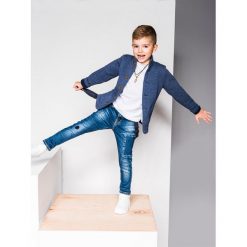 Bluzy chłopięce: BLUZA DZIECIĘCA ROZPINANA BEZ KAPTURA KB002 – JEANSOWA