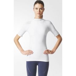 KOSZULKA - KR.REKAW WHITE WRPKNT TEE SLIM. Białe bluzki damskie marki Adidas, z elastanu. Za 136,99 zł.