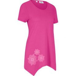 Shirt sportowy, krótki rękaw bonprix średni fuksja. Różowe bluzki sportowe damskie bonprix, bez wzorów, bez kołnierzyka, z krótkim rękawem, krótkie, bez kaptura. Za 49,99 zł.