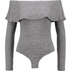 Bluzki asymetryczne: Bardot RUFFLE Bluzka z długim rękawem grey