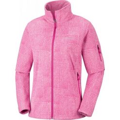 COLUMBIA bluza damska Fast Trek Printed Jkt Cactus Pink Sta XS. Różowe bluzy sportowe damskie Columbia, xs, bez wzorów, z polaru, bez rękawów, bez kaptura. W wyprzedaży za 209,00 zł.