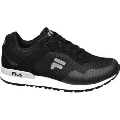 Sneakersy męskie Fila czarne. Czarne sneakersy męskie Fila, bez zapięcia. Za 179,90 zł.