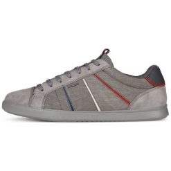 Geox Tenisówki Męskie Walee 43 Szare. Szare trampki męskie marki Geox, bez wzorów, bez zapięcia. Za 389,00 zł.
