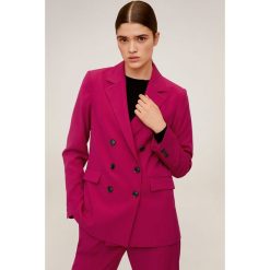 Mango - Żakiet Melchor. Różowe kamizelki damskie Mango, s, bez wzorów, z elastanu, eleganckie, bez kaptura. W wyprzedaży za 183,90 zł.
