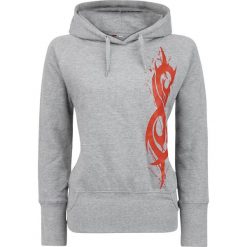 Bluzy rozpinane damskie: Slipknot Tribal Bluza z kapturem damska odcienie szarego