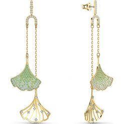 Swarovski - Kolczyki Stunning Ginko. Żółte kolczyki damskie Swarovski, z kryształem, metalowe. Za 549,90 zł.
