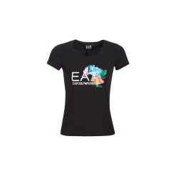 T-shirty z krótkim rękawem Emporio Armani EA7 TRAIN GRAPHIC SERIES RN FLOWER. Czarne t-shirty damskie marki Emporio Armani EA7, s, bez wzorów, bez kołnierzyka. Za 419,00 zł.