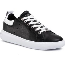 Sneakersy TOM TAILOR - 809060200 Black. Czarne półbuty damskie Tom Tailor, na co dzień, bez wzorów, ze skóry ekologicznej, bez obcasa, na płaskiej podeszwie, bez zapięcia. Za 199,99 zł.
